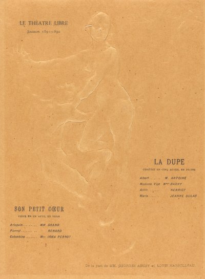 The Dupe; Hennes lille hjerte av Alexandre Charpentier
