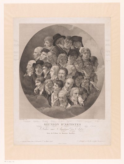 Gruppeportrett av 29 kunstnere Reunion d