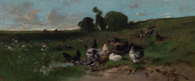 Animert landskap av kyllinger av Alexandre Defaux