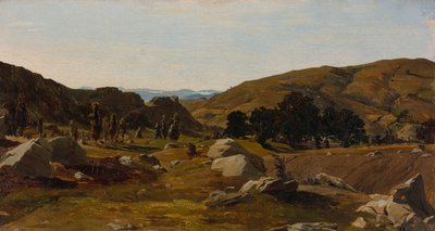 Landskap nær Chiusi, Toscana av Alexandre Desgoffe