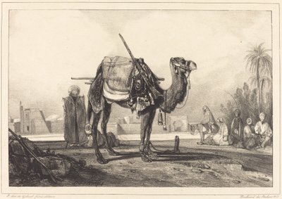 Kamel og arabere av Alexandre Gabriel Decamps