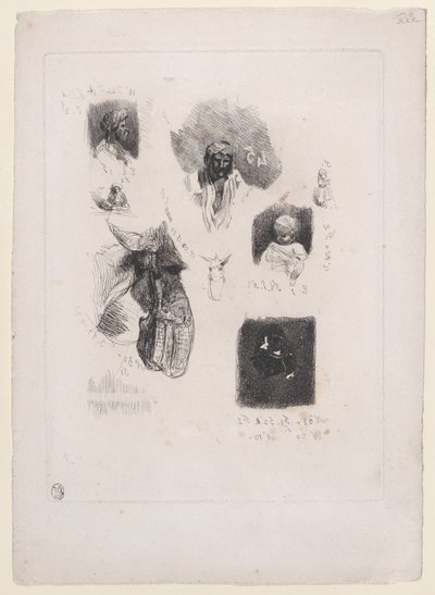 Skisserblad, 1833-38. av Alexandre Gabriel Decamps
