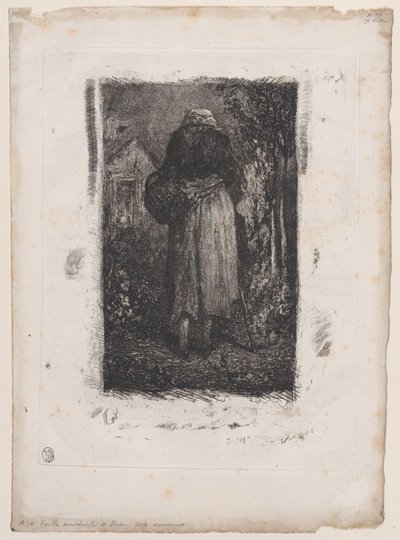 Gammel tiggerkvinne, 1833-38. av Alexandre Gabriel Decamps