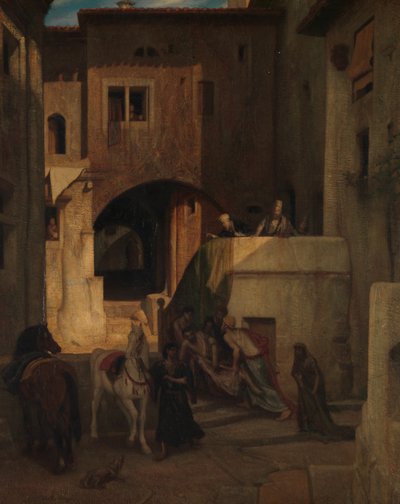 Den barmhjertige samaritan, innen 1853. av Alexandre Gabriel Decamps