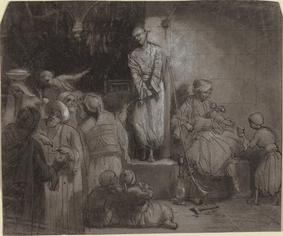 Slavemarkedet [recto] av Alexandre Gabriel Decamps