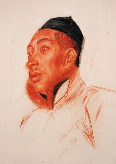 Portrett av en kinesisk mann av Alexandre Iacovleff