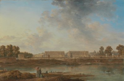 A View of Place Louis XV, ca. 1775-87 (olje på lerret) av Alexandre Jean Noel