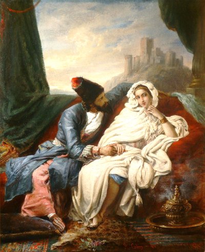 Orientalsk dame av Alexandre Marie Colin