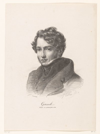 Portrett av Théodore Géricault Gericault (tittel på objekt) av Alexandre Marie Colin