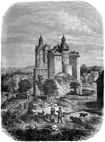 Chateau de Montbeliard Castle of Montbeliard, Frankrike, 1882-1884 av Alexandre de Bar