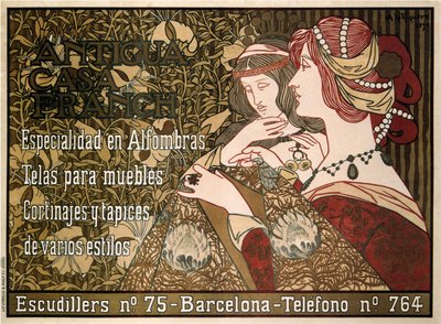 Old Franch House, 1899 av Alexandre de Riquer