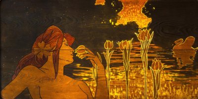 Marquetry. Sirkel av Lyceum av Alexandre de Riquer