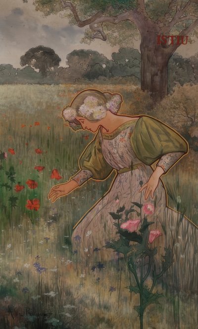 Dekorative taklamper for de fire årstidene: sommer (istiu) av Alexandre de Riquer