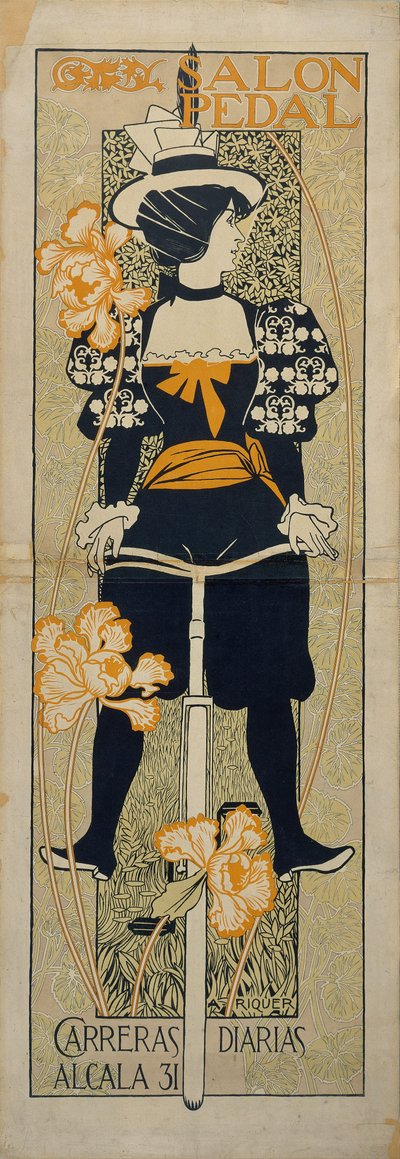 Salong Pedal Reklameplakat, 1897 av Alexandre de Riquer