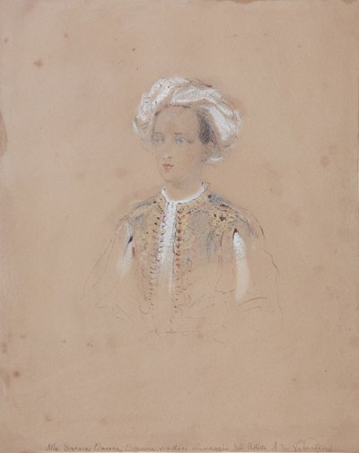 Portrett av storhertug Michael Nikolaevich av Russland 1832-1909, 1830-1840-årene av Alexandre de Valentini
