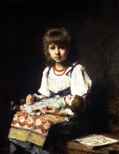 Leker mor av Alexei Alexevich Harlamoff