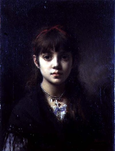 The Artists Daughter, 1884 (se også 65312) av Alexei Alexevich Harlamoff