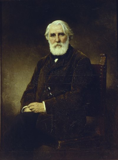 Portrett av forfatteren Ivan S. Turgenev 1818-1883, 1875 av Alexei Alexeyevich Harlamov