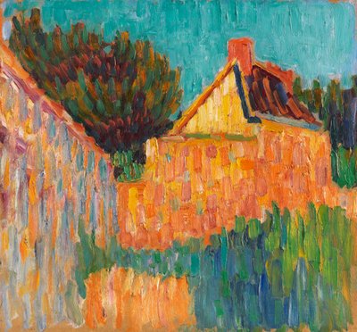 Lite hus før buskene fransk landskap, 1906. av Alexei Javlensky von