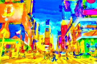 Biler, mennesker, bygninger og portretter, 2020 (blandet media) av Alexei Makhov