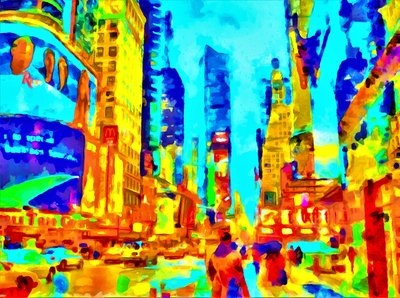 Spøkelsesaktig landskap, 2020 (blandet media) av Alexei Makhov