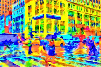 Regnværsdag, 2020 (blandet media) av Alexei Makhov