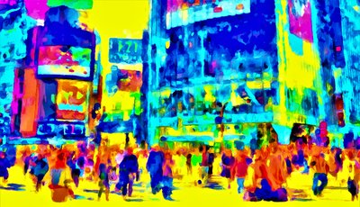 Leieboerne, 2020 (blandet media) av Alexei Makhov