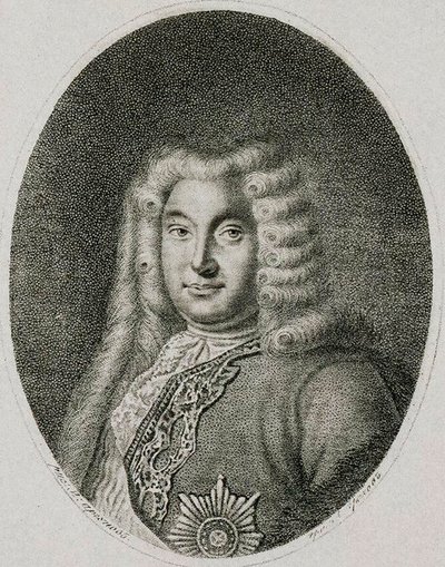 Portrett av visekansler grev Andrey Ostermann 1687-1747, c1812. av Alexei Petrovich Grachev