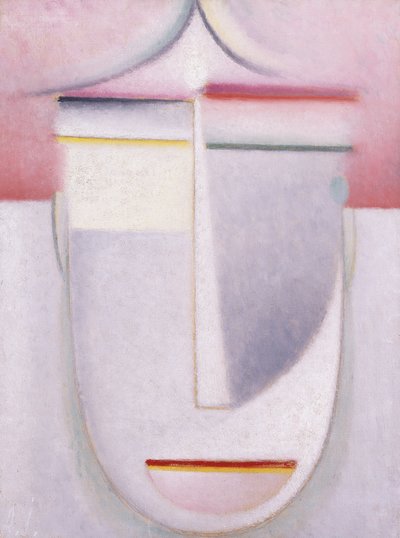 Abstrakt hode: Komposisjon nr. 2 "Winter"; Abstrakt hode: Komposisjon nr. 2 "Vinter", ca.1924 av Alexej von Jawlensky