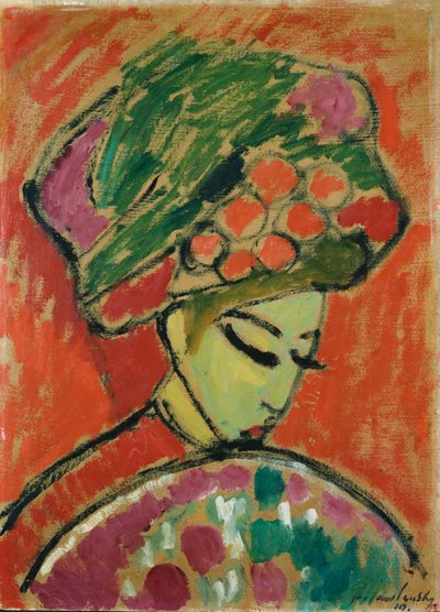 Jente i turban av Alexej von Jawlensky