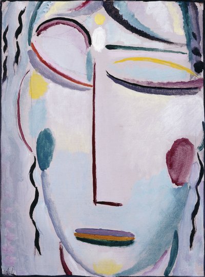 Frelserens ansikt: oppstandelsen eller det nye livet II; Savior Face: Resurrection or The New Life II, 1918 av Alexej von Jawlensky