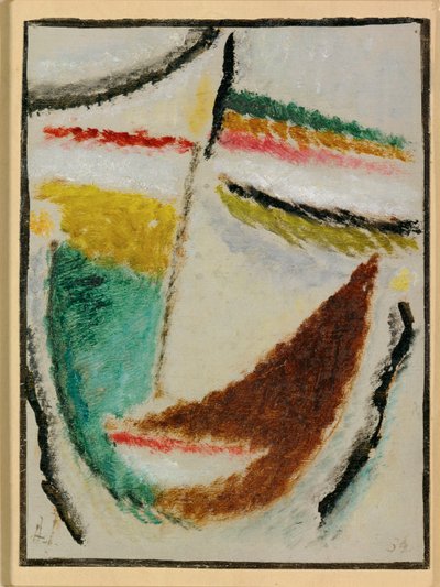Kopf - Hode - drømmende kvinne (Papp) av Alexej von Jawlensky
