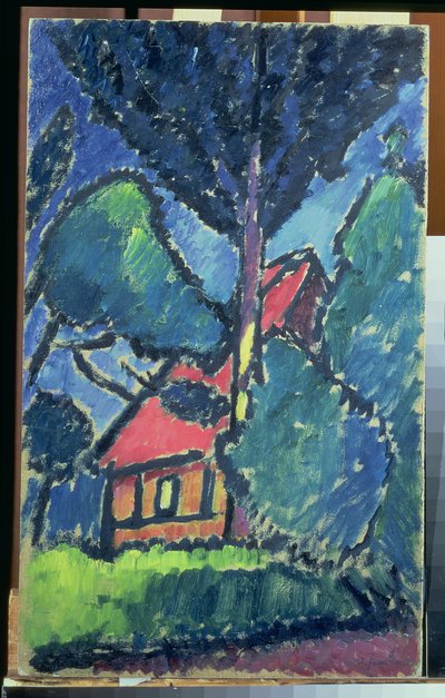 Landskap, ca. 1910 (olje på papp) av Alexej von Jawlensky