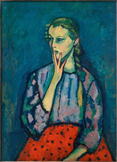 Portrett av en jente, 1909 av Alexej von Jawlensky