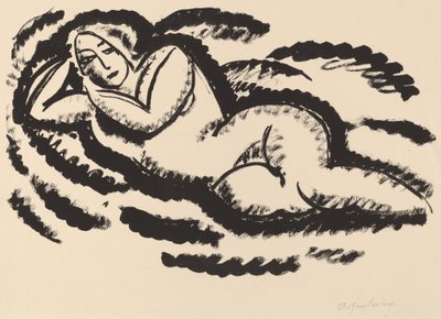 Liggende naken av Alexej von Jawlensky