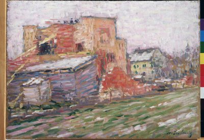 ""Utsikt over en gate"" Maleri av Alexei von Javlensky (Alexej von Jawlensky) (1864-1941) 1905 Regionalt M. Vrubel kunstmuseum, Omsk av Alexej von Jawlensky
