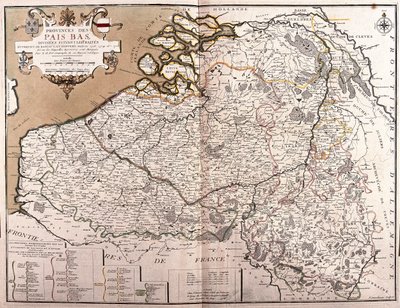 Niederlande von Alexis-Hubert Jaillot