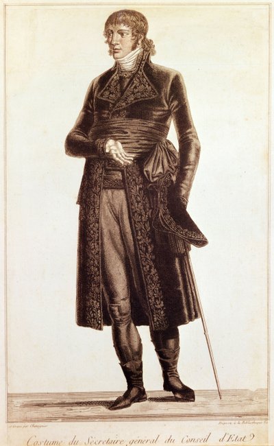 Drakt av statsrådets generalsekretær, ca. 1804-10 av Alexis Chataigner