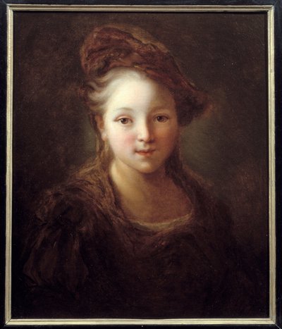 Portrett av en ung jente. Maleri av Alexis Grimou (1680-1740), ca. 1720. Amiens, Musee De Picardie - Portrett av en ung jente. Maleri av Jean Alexis Grimou (1680-1740), cirka 1720. Picardie Museum, Amiens, Frankrike av Alexis Grimoux