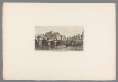Utsikt over Pont Neuf Le Pont Neuf (tittel på objekt) Franske etsninger fra 1874 (serietittel) L