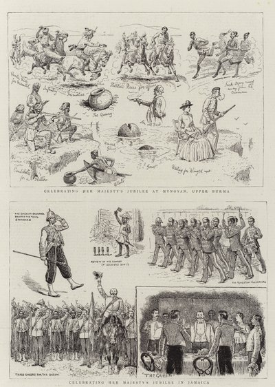 Feirer Hennes Majestets jubileum av Alfred Chantrey Corbould