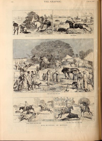 Grisejakt i Bengal av Alfred Chantrey Corbould