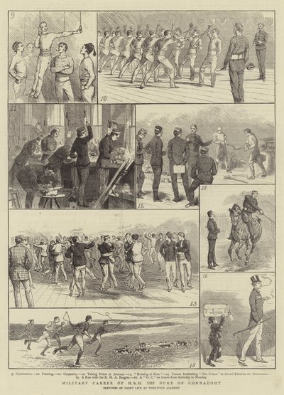 Militær karriere til HRH, hertugen av Connaught av Alfred Chantrey Corbould