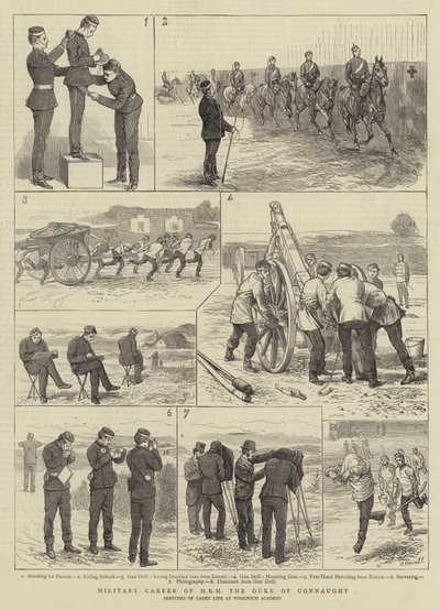 Militær karriere til HRH, hertugen av Connaught av Alfred Chantrey Corbould