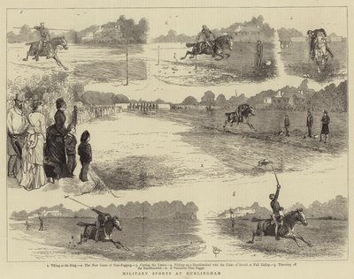Militæridrett på Hurlingham av Alfred Chantrey Corbould