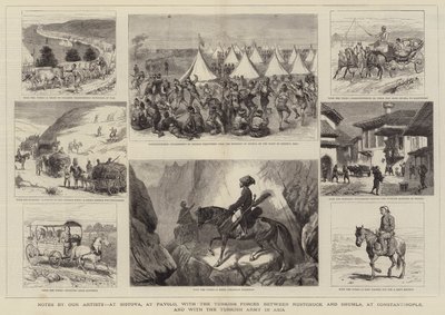 Notater av våre kunstnere, i Sistova, i Pavolo, med de tyrkiske styrkene mellom Rustchuck og Shumla, i Konstantinopel og med den tyrkiske hæren i Asia av Alfred Chantrey Corbould