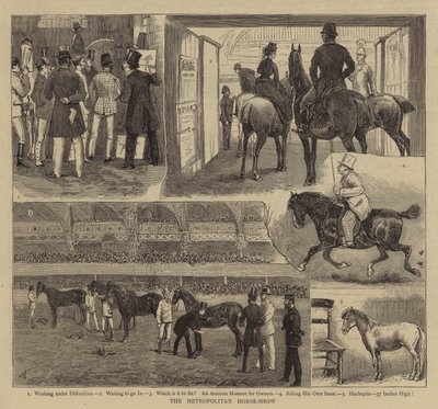 The Metropolitan Horse-Show av Alfred Chantrey Corbould