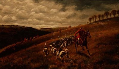 Dekke dem på (olje på lerret) av Alfred Charles Havell