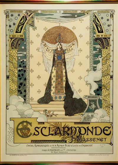 Esclarmonde, opera av Jules Massenet (12. mai 1842 - 13. august 1912) av Alfred Choubrac