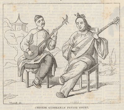 Kinesiske herrer spiller bane av Alfred Crowquill